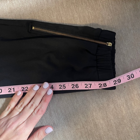 Zyia active Black Jogger Pants with gold Zipper Details woman’s large athleisure - Picture 7 of 7